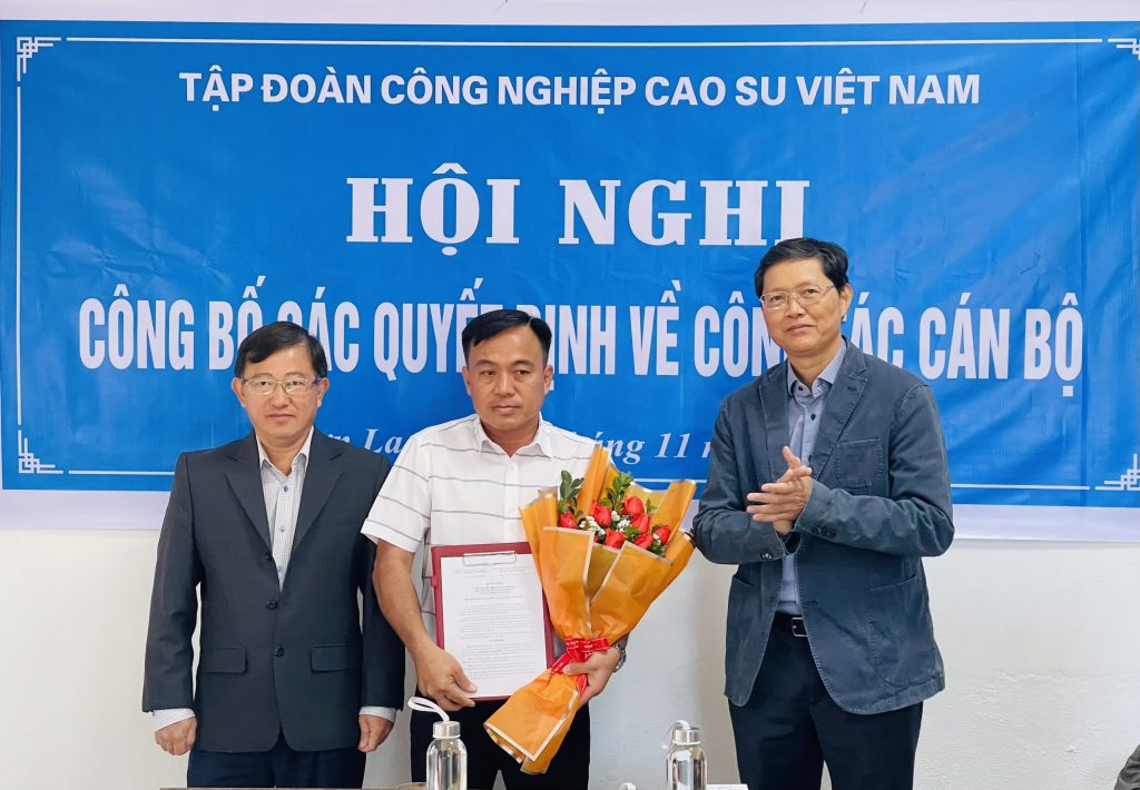  Ông Nguyễn Hoàng Minh giữ chức vụ Phó Tổng Giám đốc phụ trách Cao su Sơn La